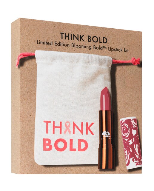 Lápiz labial Blooming Bold Dusky Rose & Make-up pouch Set Origins