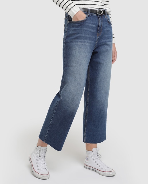 women's denim culottes
