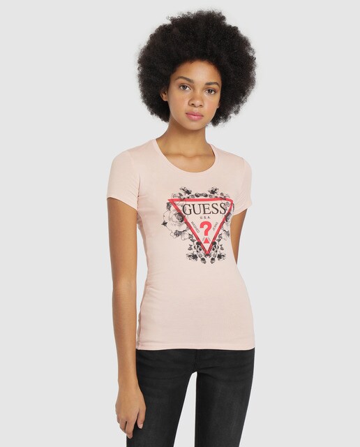 camiseta guess mujer