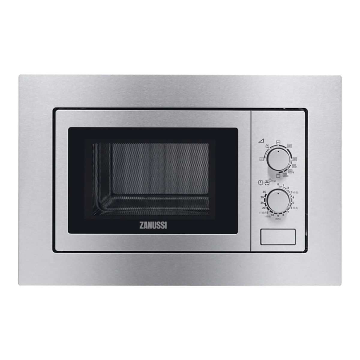 Microondas integrable Zanussi ZSG20100XA con capacidad de 20 litros y grill