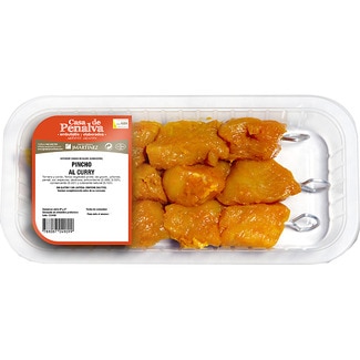 CASA DE PENALVA pincho de pollo al curry sin gluten y sin lactosa peso aproximado bandeja 400 g