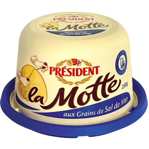 La Motte butter with grains of sea salt tub 250 g · PRESIDENT