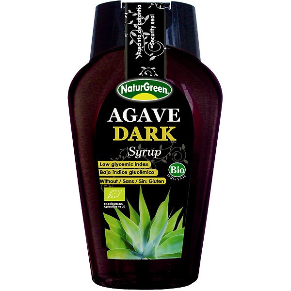 NATURGREEN sirope de agave Dark sin gluten envase 360 ml