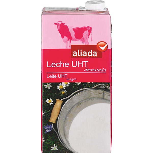 ALIADA leche desnatada UHT brik 1 l