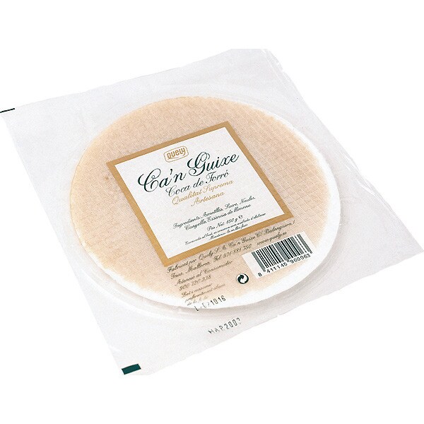 QUELY Ca'n Guixe coca de almendra molida Calidad Suprema estuche 150 g