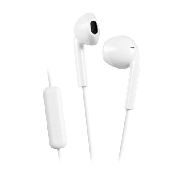 Auriculares de botón JVC HA-F17M-W-E Blanco con controlador y microfóno