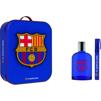 FC BARCELONA Eau de Toilette für Ihn Spray 100 ml + Roll-on 10 ml + Necessaire