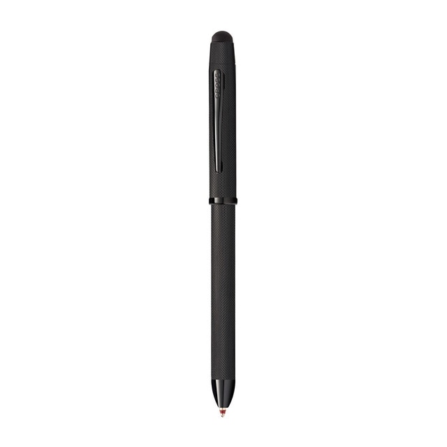 Bolígrafo Multi-función Tech3+ Punta de Diamante Cross Negro Cepillado.