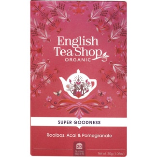 English Tea Shop Infusão de Rooibos, Açaí e Romã Biológica embalagem 30 g