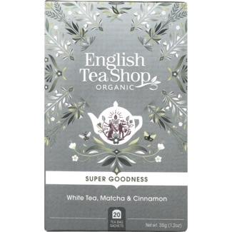 English Tea Shop Chá Branco, Matcha e Canela Biológico embalagem 35 g