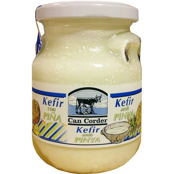 yogur kefir con piña envase 250 g