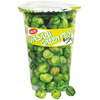 HOT fried peas dusted with wasabi powder container 100 g