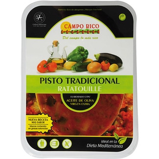 pisto tradicional con aceite de oliva virgen extra