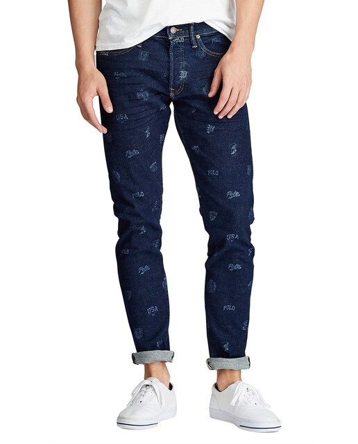 navy blue slim fit jeans