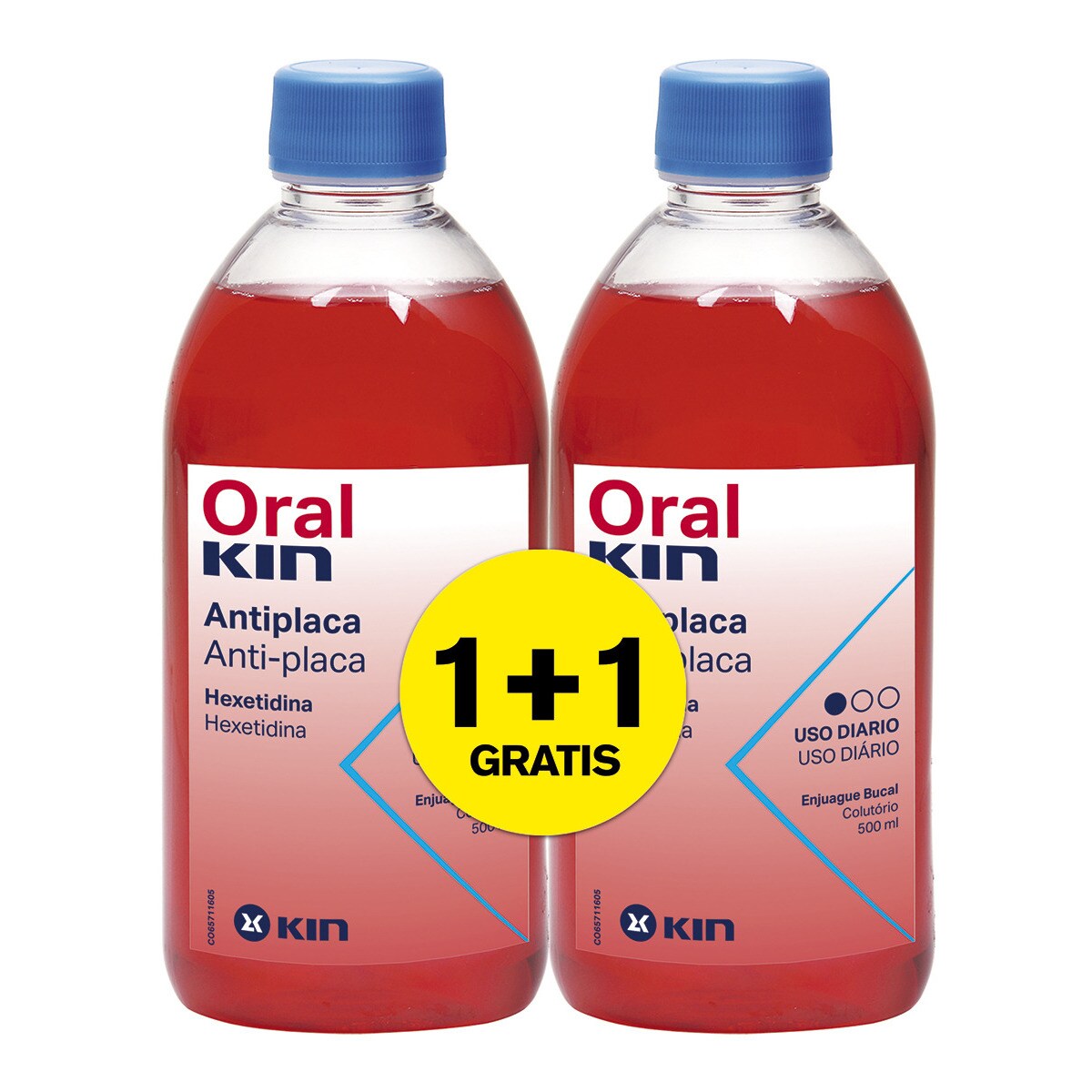 Imagem 0 de Colutório Oralkin 2x1 500ml Kin