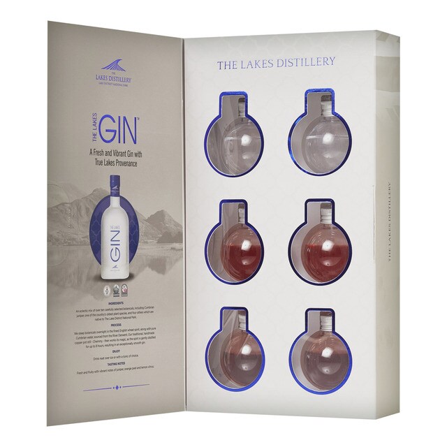 Estuche ginebras inglesas The Lakes Gin Baubles