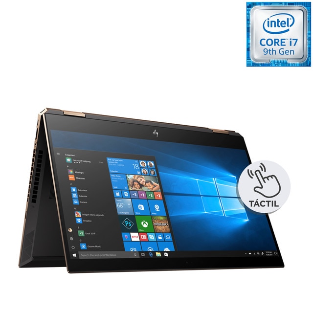 Convertible 2 en 1 HP Spectre 15-df1000ns x360, i7, 16 GB, 1 TB SSD, GeForce GTX 1650 4GB