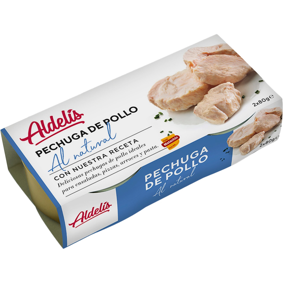 Pechuga de pollo al natural pack 2 latas 80 g · ALDELIS · Supermercado El Corte Inglés El Corte