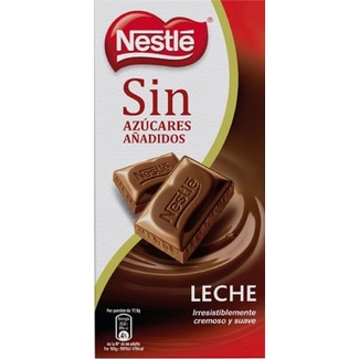 Nestlé Chocolate de Leite sem Açúcar embalagem 115 g