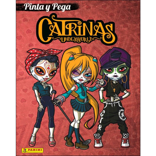Catrinas pinta y pega (Tapa blanda)