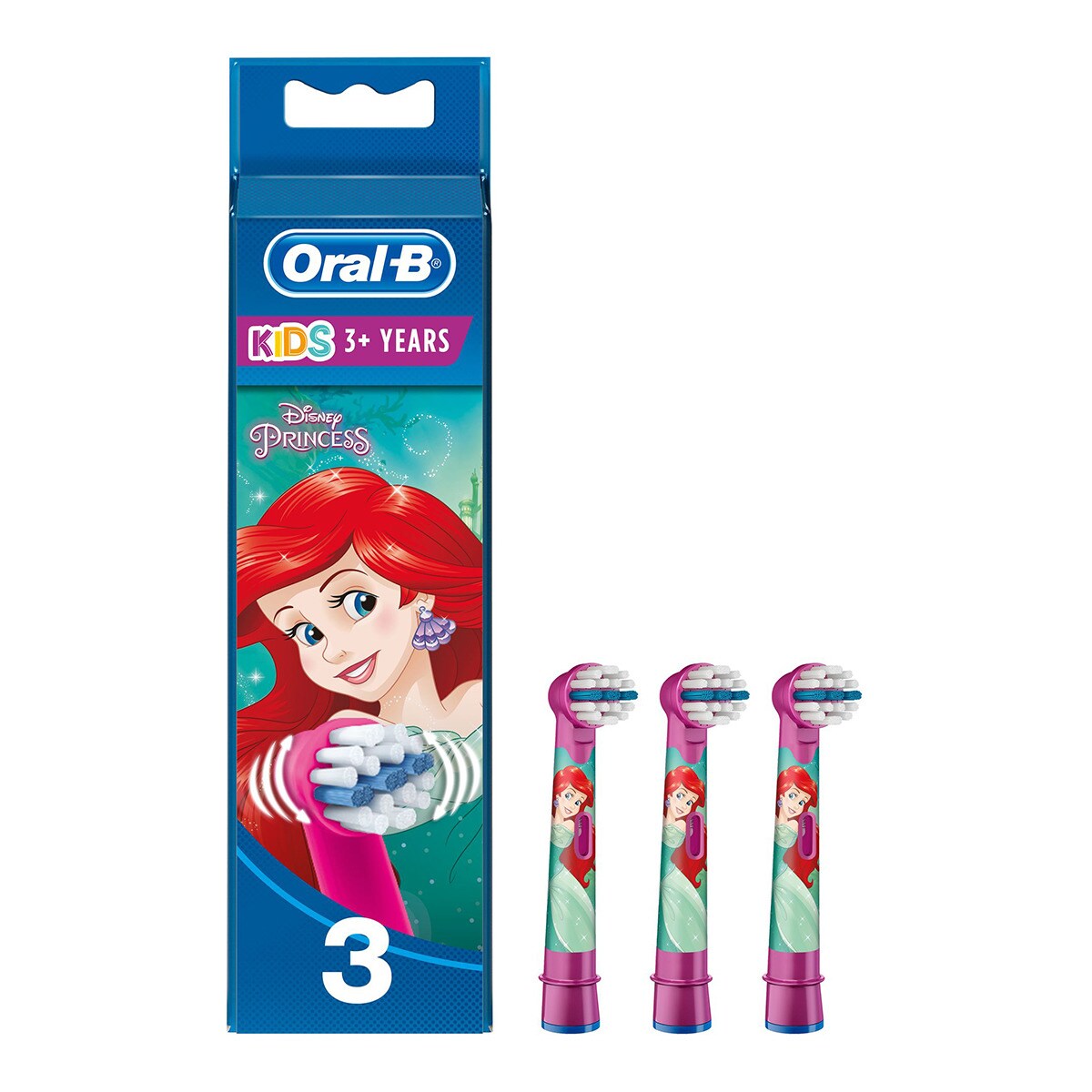 Pack de 3 cabezales de recambio para cepillo eléctrico Braun Oral-B Stages Power De Los Personajes Disney