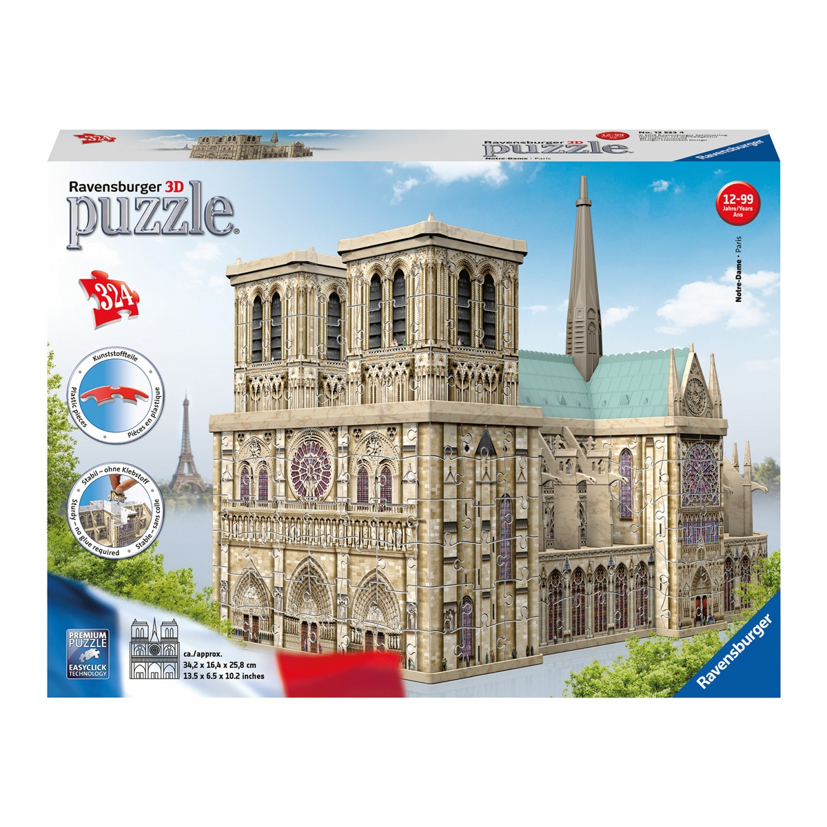 Puzzle Building 3D Notre Dame