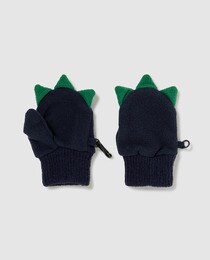 dinosaur baby mittens