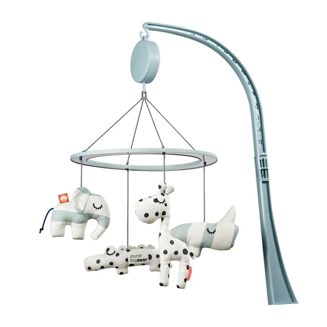 Carrusel Musical para Cuna Done by Deer con espejo azul