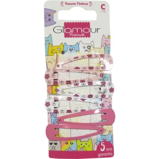 Glamour Ganchos para Cabelo Fantasia embalagem 6 unidades