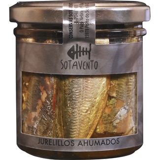 SOTAVENTO jurelillos ahumados tarro 140 g neto escurrido