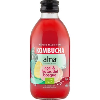 KOMBUCHA Alma infusión de té con frutas del bosque ecológico botella 250 ml