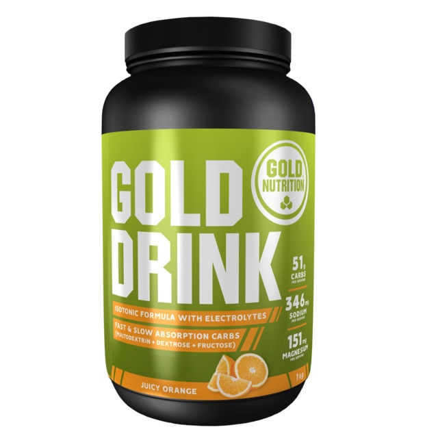 Bebida isotónica Gold Drink Naranja 1 kg Gold Nutrition