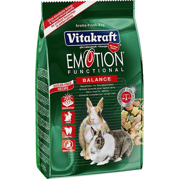 Buy EMOTION BALANCE premium food for dwarf rabbits that helps balance