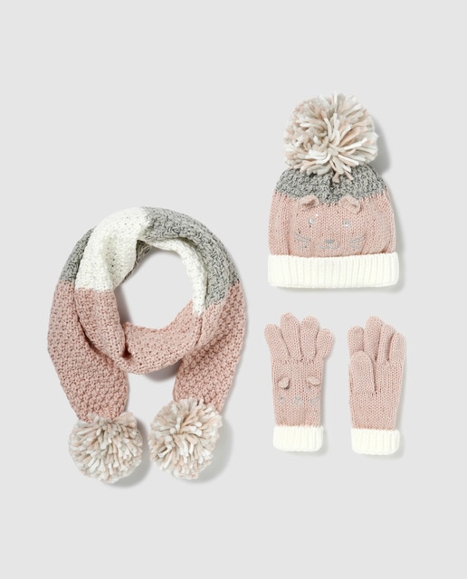 Conjunto de niña Accessories Collection Gato multicolor