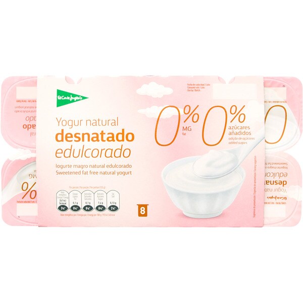 Yogur desnatado edulcorado dia