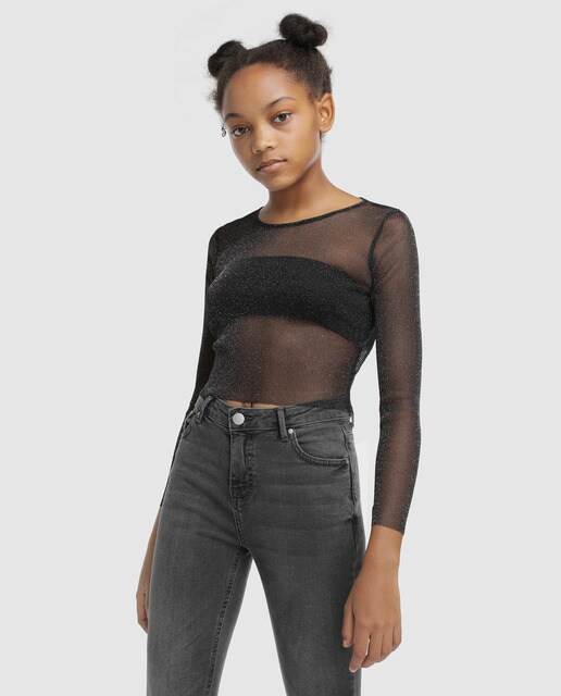 camiseta tul negra