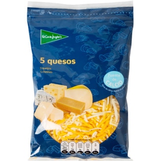 El Corte Inglés Queijo Ralado Cinco Queijos embalagem 200 g
