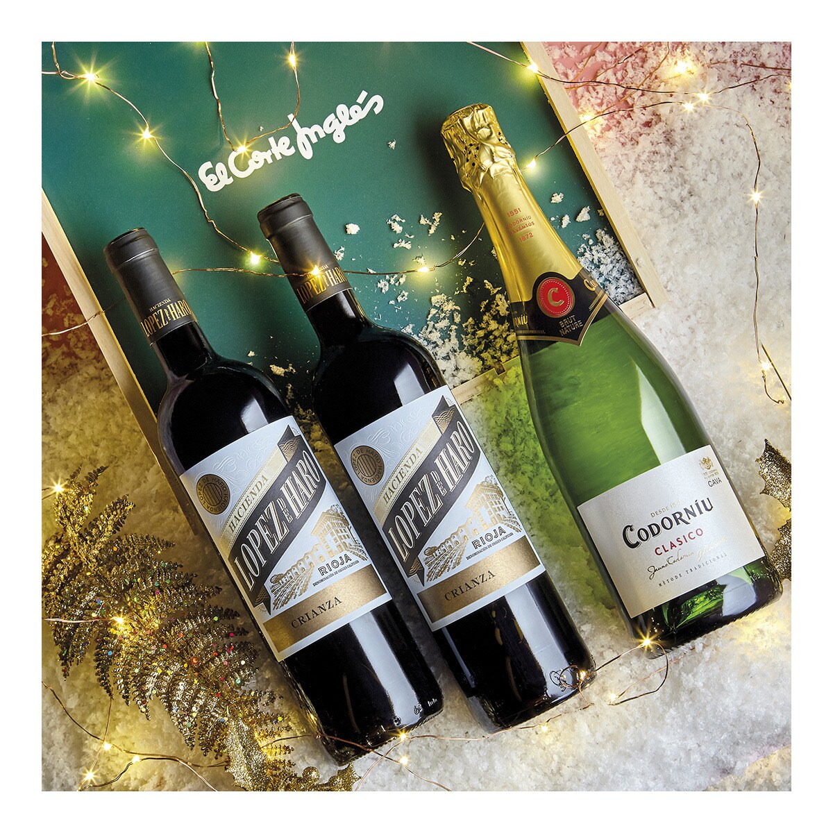 Caja de vino 2 López de Haro y Codorníu · Delicatessen · La Tienda en Casa