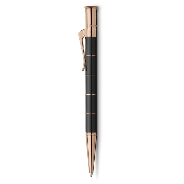 Bolígrafo Anello Rose Gold Graf von Faber-Castell Negro.