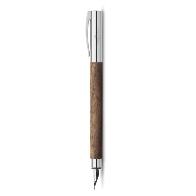 Pluma Estilográfica Ambition Madera de Nogal Faber-Castell.
