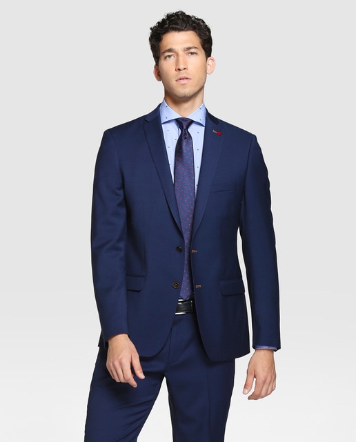 Roy Robson - Americana de hombre Roy Robson slim lisa azul.