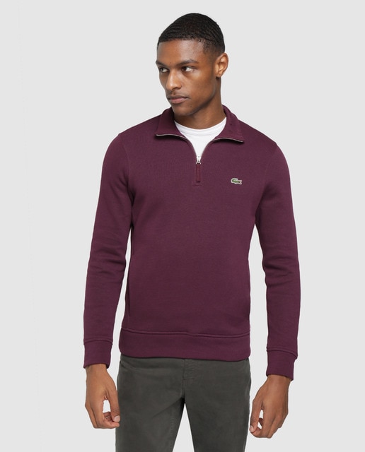 lacoste burgundy sweater