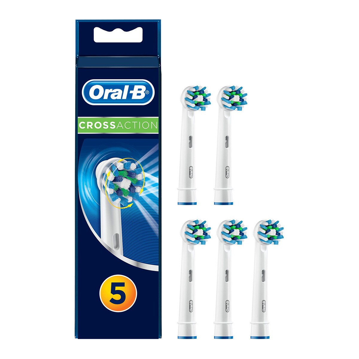 Cabezal de recambio para cepillo de dientes eléctrico Braun Oral-B CrossAction 5 unidades