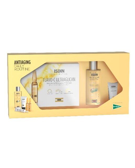 Isdinceutics - Pack Antiedad Ultraglican + Agua Micelar + Minitallas K-Ox Eyes+Age Repair