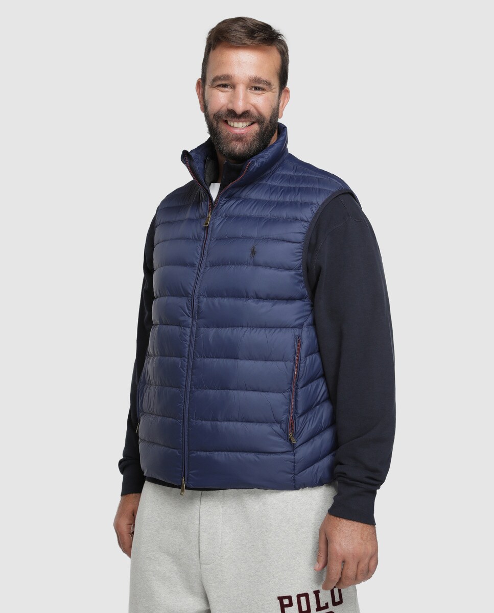 Chaleco de hombre acolchado azul tallas grandes · Polo Ralph Lauren