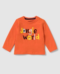 orange baby shirt