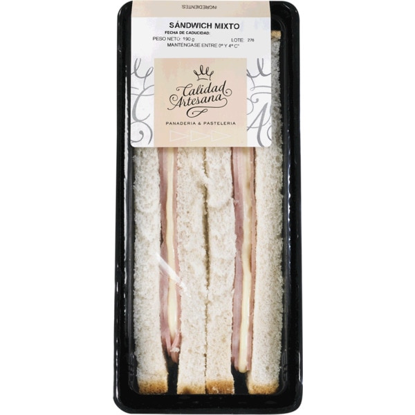 Sanduíche Mista Queijo e Fiambre embalagem 181 g