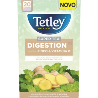 Tetley Infusão Digestão com Zinco e Vitamina D embalagem 20 unidades