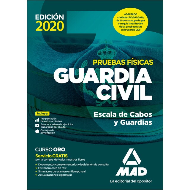 Guardia civil. Pruebas físicas (Tapa blanda)