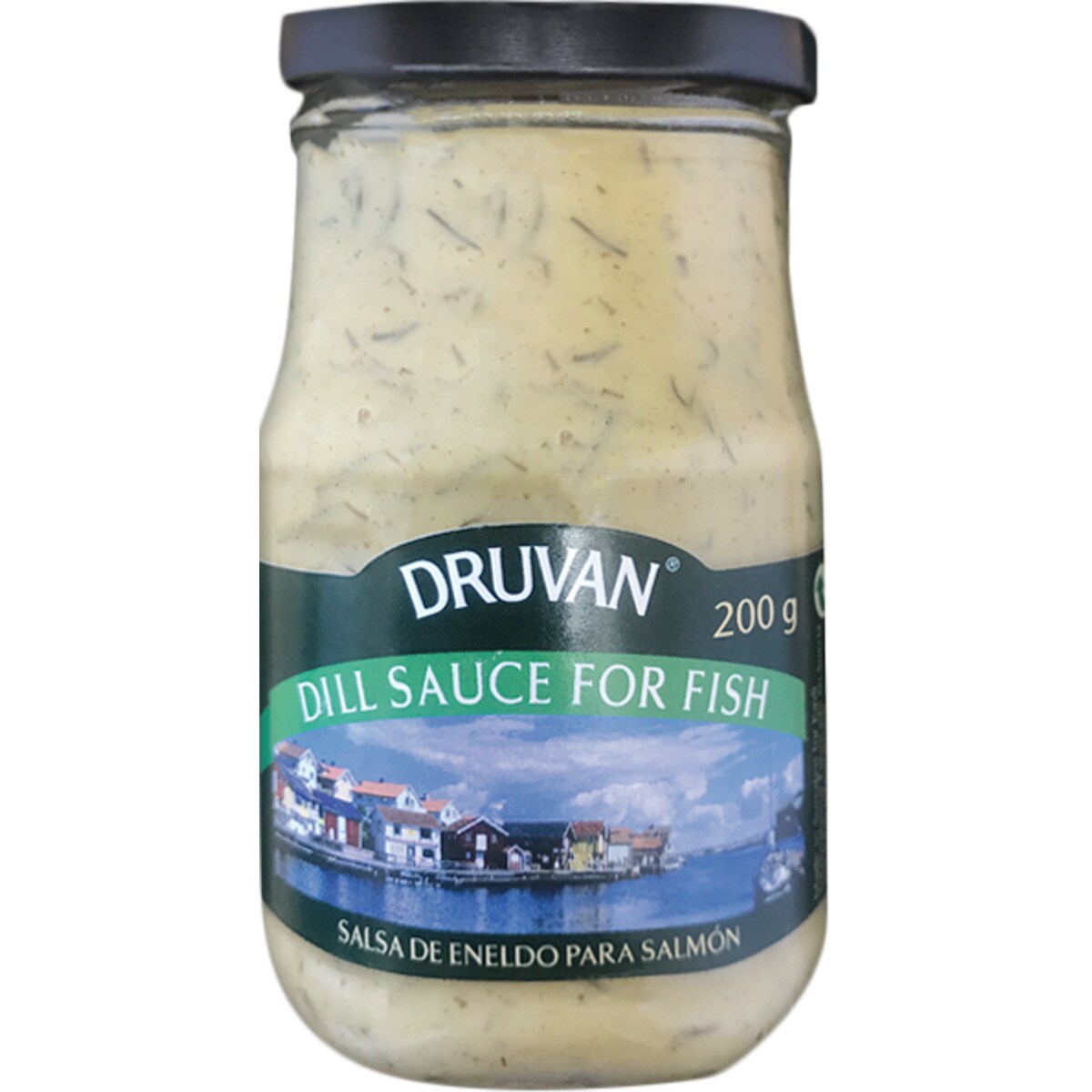 Salsa de eneldo especial para salmón frasco 200 ml · DRUVAN